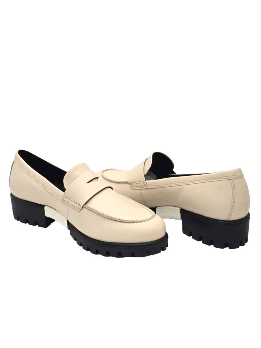 ECCO Modtray Limestone Moc Toe Penny Loafer Women's Size 11-11.5 New!